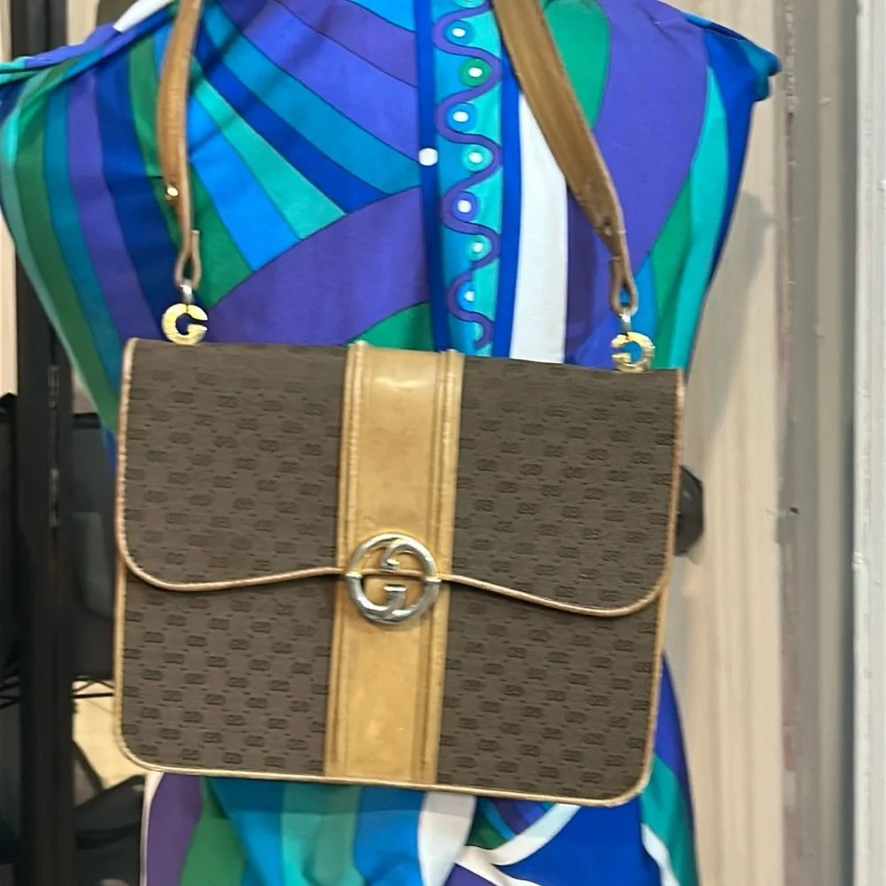 Gucci  *RARE* Vintage GUCCI Blondie Shoulder‎ Bag Crossbody microGG Authentic